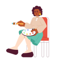 پیش‌نمایش فایل female-artist-holding-paintbrush-11213346 از پک افراد هیجان‌زده