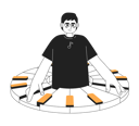 پیش‌نمایش فایل cheerful-young-musician-playing-piano-11207949 از پک سرگرمی‌ها افراد