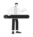 پیش‌نمایش فایل happy-asian-man-with-search-bar-11298539 از پک استفاده از ابزارها جستجوب