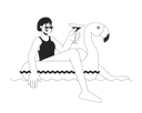 پیش‌نمایش فایل happy-woman-is-enjoying-on-inflatable-flamingo-11253672 از پک فعالیت‌ها مهمانان مهمانی