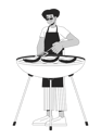 پیش‌نمایش فایل latin-american-man-is-cooking-barbeque-11253667 از پک فعالیت‌ها مهمانان مهمانی