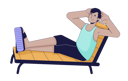پیش‌نمایش فایل indian-man-is-resting-on-deckchair-11253598 از پک فعالیت‌ها مهمانان مهمانی