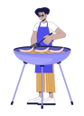 پیش‌نمایش فایل latin-american-man-is-cooking-barbeque-11253594 از پک فعالیت‌ها مهمانان مهمانی