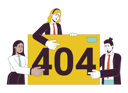پیش‌نمایش فایل businesspeople-presentation-failure-error-404-11330730 از پک جهانی تیم همکاری