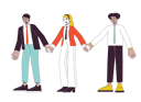 پیش‌نمایش فایل diverse-corporate-employees-holding-hands-11330759 از پک جهانی تیم همکاری