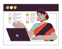 پیش‌نمایش فایل hindu-woman-on-web-conferencing-11330715 از پک جهانی تیم همکاری