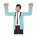 پیش‌نمایش فایل indian-corporate-employee-raising-hands-up-11330758 از پک جهانی تیم همکاری