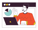 پیش‌نمایش فایل office-man-in-online-meeting-screen-11330716 از پک جهانی تیم همکاری