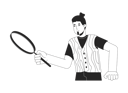پیش‌نمایش فایل caucasian-male-holding-magnifier-11371589 از پک دانشمندان داده تحلیلگران