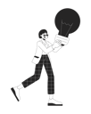 پیش‌نمایش فایل excited-businesswoman-holding-lightbulb-11371591 از پک دانشمندان داده تحلیلگران