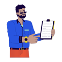 پیش‌نمایش فایل black-man-showing-clipboard-11371531 از پک دانشمندان داده تحلیلگران