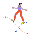پیش‌نمایش فایل hispanic-woman-standing-on-chart-waves-11371517 از پک دانشمندان داده تحلیلگران
