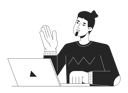 پیش‌نمایش فایل caucasian-man-talking-with-laptop-11365904 از پک جهانی تیم همکاری
