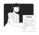 پیش‌نمایش فایل female-office-worker-giving-document-11365911 از پک جهانی تیم همکاری