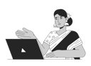 پیش‌نمایش فایل indian-woman-professional-with-laptop-11365905 از پک جهانی تیم همکاری