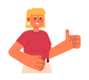 پیش‌نمایش فایل cheerful-blonde-woman-show-thumb-up-11428379 از پک تنوع و فراگیری افراد