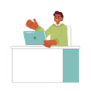 پیش‌نمایش فایل happy-african-american-worker-near-laptop-11428371 از پک تنوع و فراگیری افراد