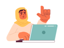 پیش‌نمایش فایل muslim-woman-in-hijab-at-work-11428377 از پک تنوع و فراگیری افراد
