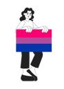 پیش‌نمایش فایل african-american-woman-with-bisexual-pride-flag-11428434 از پک تنوع و فراگیری افراد