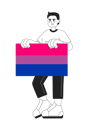 پیش‌نمایش فایل handsome-man-holds-bisexual-flag-11428431 از پک تنوع و فراگیری افراد
