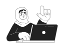پیش‌نمایش فایل muslim-woman-in-hijab-at-work-11428423 از پک تنوع و فراگیری افراد