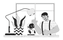 پیش‌نمایش فایل arab-man-talking-to-small-robotic-friend-11428658 از پک سبک زندگی مدرن