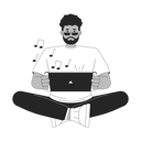 پیش‌نمایش فایل african-american-man-enjoying-gaming-console-11428692 از پک گجت‌ها استفاده از