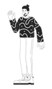 پیش‌نمایش فایل goodbye-waving-man-in-autumn-outfit-11428680 از پک گجت‌ها استفاده از