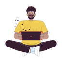 پیش‌نمایش فایل african-american-man-enjoying-gaming-console-11428676 از پک گجت‌ها استفاده از