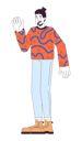 پیش‌نمایش فایل goodbye-waving-man-in-autumn-outfit-11428664 از پک گجت‌ها استفاده از