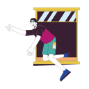 پیش‌نمایش فایل careless-asian-man-falling-of-window-11492901 از پک کنار آمدن با موقعیت‌ها خطرناک