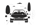 پیش‌نمایش فایل car-driving-along-rural-road-11492876 از پک افراد در موقعیت خطرناک