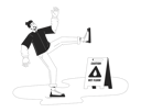 پیش‌نمایش فایل caucasian-man-falling-on-wet-floor-11492870 از پک افراد در موقعیت خطرناک