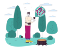 پیش‌نمایش فایل caucasian-man-getting-lost-in-forest-11492861 از پک افراد در موقعیت خطرناک