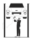 پیش‌نمایش فایل black-man-mechanic-repairing-car-on-elevator-11492524 از پک خودروها برای افراد