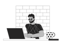 پیش‌نمایش فایل african-american-man-working-on-laptop-11506581 از پک شغل کارمندان اداری