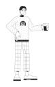 پیش‌نمایش فایل cheerful-asian-man-holding-drink-11506554 از پک شغل کارمندان اداری