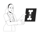 پیش‌نمایش فایل female-doctor-holding-x-ray-image-11506547 از پک شغل کارمندان اداری