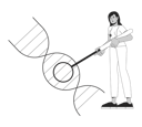 پیش‌نمایش فایل female-doctor-researching-dna-helix-11506543 از پک شغل کارمندان اداری