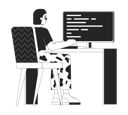 پیش‌نمایش فایل female-web-developer-at-work-11506559 از پک شغل کارمندان اداری