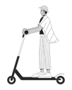 پیش‌نمایش فایل indian-man-riding-kick-start-scooter-11506573 از پک شغل کارمندان اداری