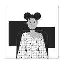پیش‌نمایش فایل pretty-black-woman-sitting-in-chair-11506578 از پک شغل کارمندان اداری