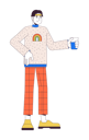 پیش‌نمایش فایل cheerful-asian-man-holding-drink-11506480 از پک شغل کارمندان اداری