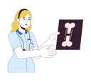 پیش‌نمایش فایل female-doctor-holding-x-ray-image-11506473 از پک شغل کارمندان اداری