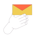 پیش‌نمایش فایل holding-closed-envelope-linear-cartoon-character-hand-illustration-11506494 از پک شغل کارمندان اداری