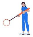 پیش‌نمایش فایل indian-woman-doctor-with-magnifying-glass-11506470 از پک شغل کارمندان اداری