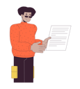 پیش‌نمایش فایل latin-american-man-holding-paper-11506477 از پک شغل کارمندان اداری