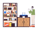 پیش‌نمایش فایل male-office-worker-angry-on-printer-11506492 از پک شغل کارمندان اداری