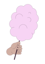 پیش‌نمایش فایل fluffy-sweet-cotton-candy-holding-11538433 از پک بزرگسالان با سایز پلاس