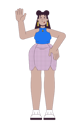 پیش‌نمایش فایل latina-female-with-overweight-raising-hand-11538425 از پک بزرگسالان با سایز پلاس